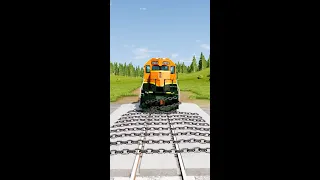 Train 🚂 vs Chain - Beamng Drive