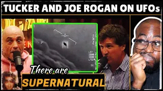 Tucker Carlson on Joe Rogan Claims that UFOs are Supernatural Entities.