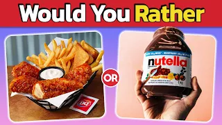 Would You Rather...? | Sweets vs. Junk Food Edition