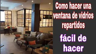 Ventana con Vidrios Repartido en Hierro, Como se Fabrica un espejo Repartido