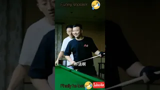 Funny snooker 🤣| finally he lost 😅 #shorts