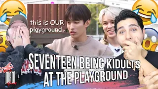 seventeen being kidults at the playground | REACTION