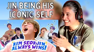 Reacting to Kim Seokjin being the KING of run BTS | Video by @jinnieeats  | Indian Reaction