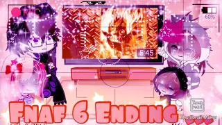 ✷Past Aftons react to FnaF 6 Ending||Gacha Club||FnaF|✷