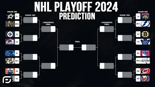 NHL PLAYOFF 2024 PREDICTIONS vs NHL 24 PLAYOFF SIMULATION