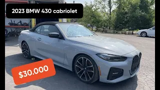 2023 BMW 430 Convertible - $30.000 .