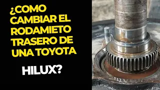 COMO CAMBIAR EL RODAMIENTO DE UNA PUNTA DE EJE TRASERA DE UNA CAMIONETA HILUX..