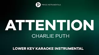 Charlie Puth - Attention [ Lower Key Instrumental Karaoke ]