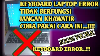 Cara Mengatasi Keyboard LAPTOP Tidak Berfungsi Pada Windows 10/11/7/8