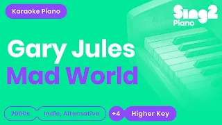 Tears for Fears - Mad World (Higher Key) Karaoke Piano