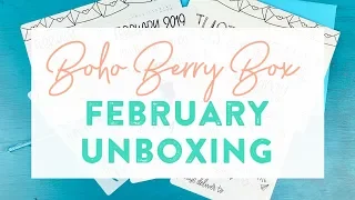 Boho Berry Box: February, 2019 Unboxing!