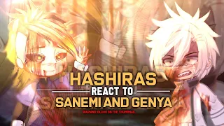 !- Hashiras React to Sanemi and Genya | Angst | Spoiler⚠️ | No part | 🇮🇩🇬🇧🇪🇸🇧🇷