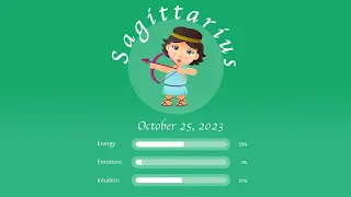 Sagittarius horoscope for October 25, 2023