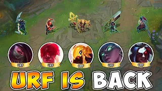 WE PLAYED ARE MAIN CHAMPS IN URF! (REAL URF IS FINALLY BACK)