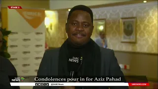 Aziz Pahad I Condolences continue to pour in