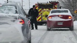 02-17-2021 Joplin, MO - Snow Packed Roads and Slide Offs