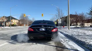 Eurocharged Mercedes CLS550 Acceleration | Catless downpipes, ECU Tune, Xpipe