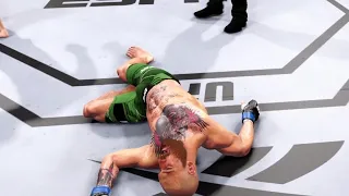 Dustin Poirier Knocks Out Conor McGregor!!(UFC 4 Online)