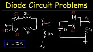 How To Solve Diode Circuit Problems In Series and Parallel Using Ohm's Law and KVL