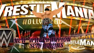 seth rollins cash in his money inthe bank at WRESTLEMANIA 39 🤩 -WR3D. dream match 🥰