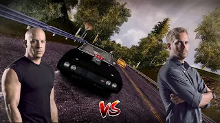 Dominic Toretto Vs Brian O'Conner | Recreated In Most Wanted | 4K UHD Gameplay| Dom Vs Brian |