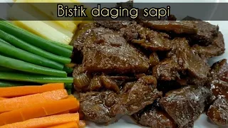 Resep bistik daging sapi ll beef steak recipe ll ala Susi cooking