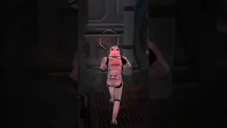 Ain't no way I'm setting to stun Star Wars Battlefront 2 (2005) Leia gets shot dead