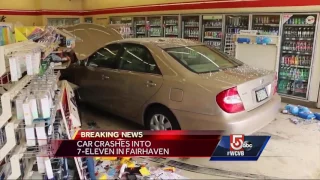 Driver, 84, hits gas sending car crashing into 7-Eleven