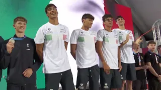 Lorenzo Ballarati | oro Europei Juniores nuoto | 4x100 stile libero | 4 luglio 2023