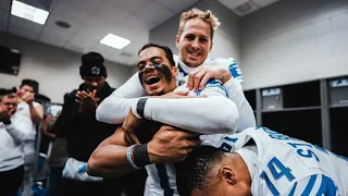 Postgame locker room celebration | Lions vs. Jets