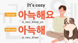 50 Korean Phrases for Daily Conversation #04 | formal/informal