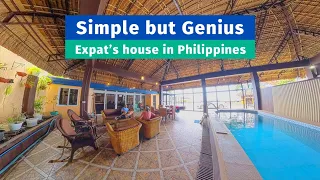 He smartly designed his own sea front home in Bacong Philippines