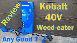 40V Kobalt Weedeater Review