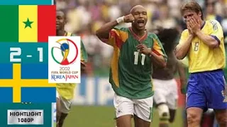 Senegal 2-1 Sweden ●2002 World Cup 1/16 Extended Goals & Highlights HD 1080