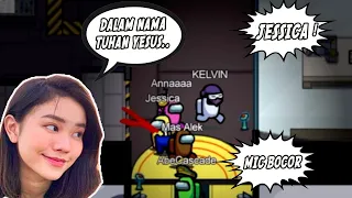 TRAGEDI MIC BOCOR ! GAK NYANGKA JESSICA BERDOA SEBELUM COCOL ORANG WKWKWKWK - AMONG US PART 8