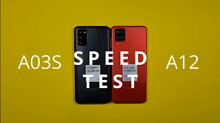 Samsung A03S vs Samsung A12 Speed Test