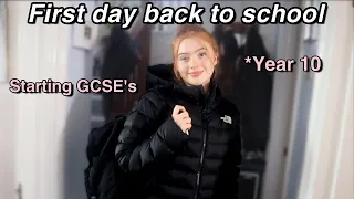 My first day back to school routine *Year 10 in person | Ruby Rose UK