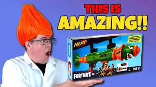 Review of Nerf FORTNITE missile rocket launcher!