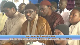 Hadaratoul djoumah 3ème Jour du Rappel à Dieu de Serigne Cheikh Ahmed Tidiane SY AL MAKTOUM