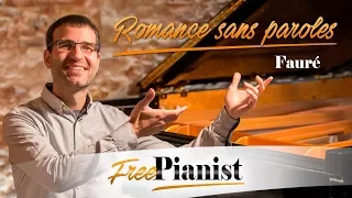 ROMANCE SANS PAROLES op.17 n.3 in C Major - FAURÉ - Fast tempo - PIANO ACCOMPANIMENT - C key instr