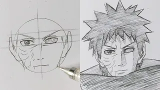 How To Draw Obito Uchiha With Ease! | ナルト 疾風伝 | ss_art1