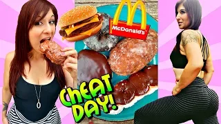 EATING EVERYTHING I WANT FOR 1 DAY! FULL CHEAT DAY (DONUTS, BURGERS, ICE CREAM)