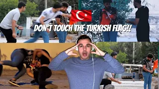 ITALIAN REACTION TO 🇹🇷 🇦🇿 AZERBAYCAN'DA TÜRKİYE BAYRAĞI YAKMAK ! (SOSYAL DENEY)