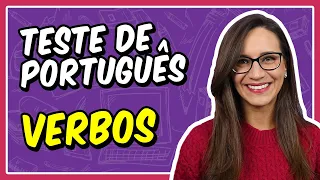 TESTE BÁSICO de PORTUGUÊS sobre VERBOS! Você acerta todas as questões? || Prof. Letícia Góes