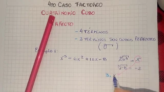 Cuarto Caso de Factoreo: Cuatrinomio Cubo Perfecto