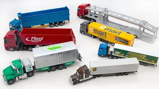 Let's take a look at the siku UPS trucks and various trucks container,Dump,car carrier