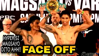 MARK MAGSAYO VS REY VARGAS - FACE OFF | Hyper SI MAGSAYO, sana mapatunayan nya Kay Vargas🙏