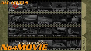 GoldenEye N64 Movie: ALL LEVELS (Game🆚Movie)