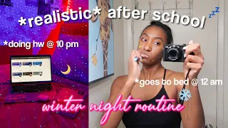 MY REAL AFTER SCHOOL WINTER NIGHT ROUTINE | 12 DAYS OF VLOGMAS (day 2)