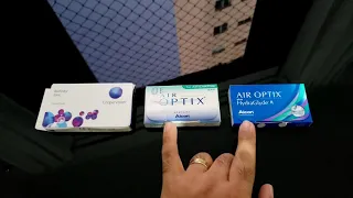 Lentes de contato biofinity e air optics - minha opinião